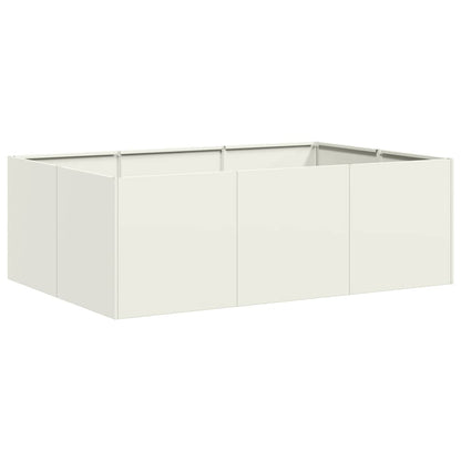 Plantenbak 120x80x40 cm staal wit