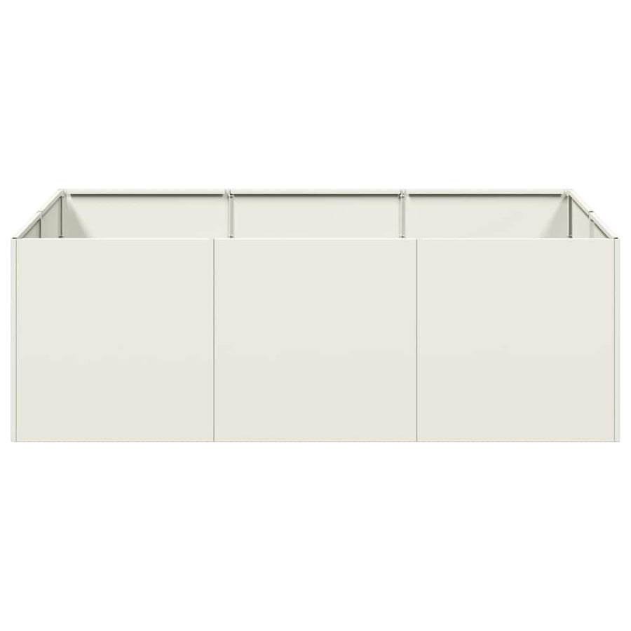Plantenbak 120x80x40 cm staal wit