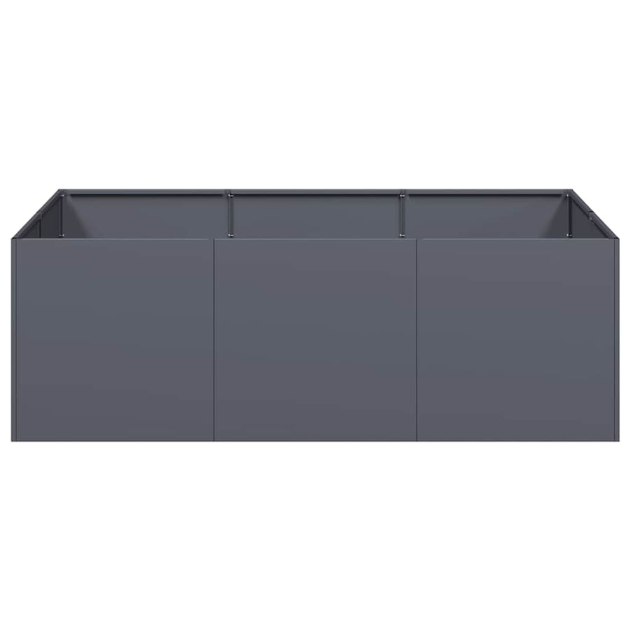 Plantenbak 120x80x40 cm staal antracietkleurig