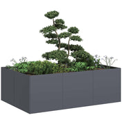 Plantenbak 120x80x40 cm staal antraciet