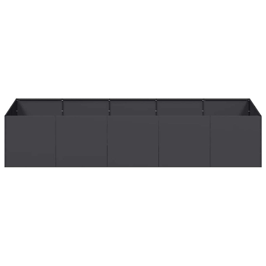 Plantenbak 200x80x40 cm staal zwart