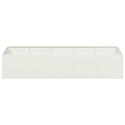 Plantenbak 200x80x40 cm staal wit