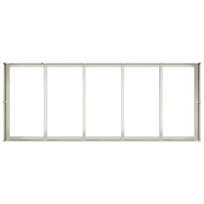 Plantenbak 200x80x40 cm staal wit