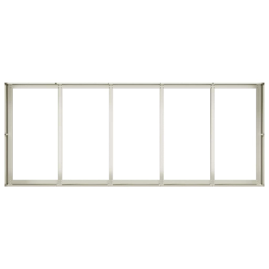 Plantenbak 200x80x40 cm staal wit