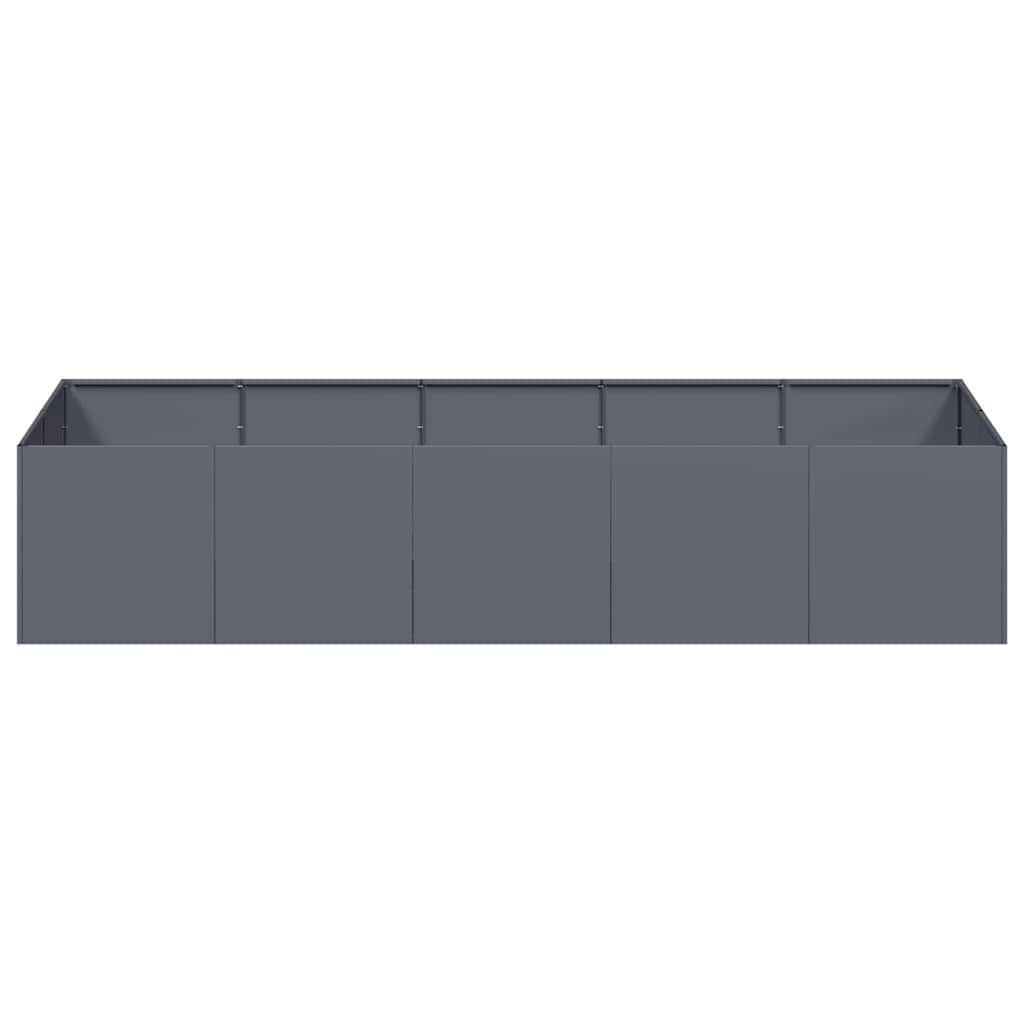 Plantenbak 200x80x40 cm staal antracietkleurig