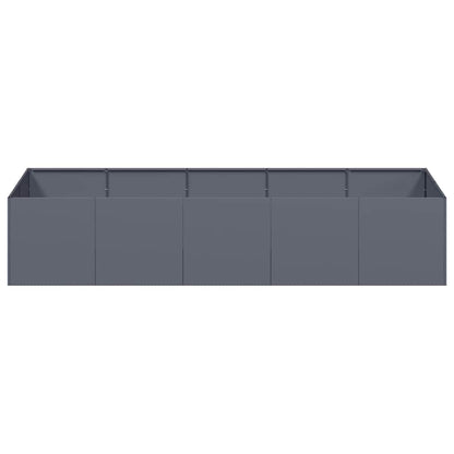 Plantenbak 200x80x40 cm staal antracietkleurig