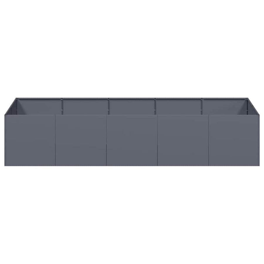Plantenbak 200x80x40 cm staal antracietkleurig