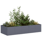 Plant pot 200x80x40 cm steel anthracite