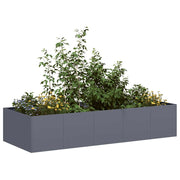 Plantenbak 200x80x40 cm staal antraciet