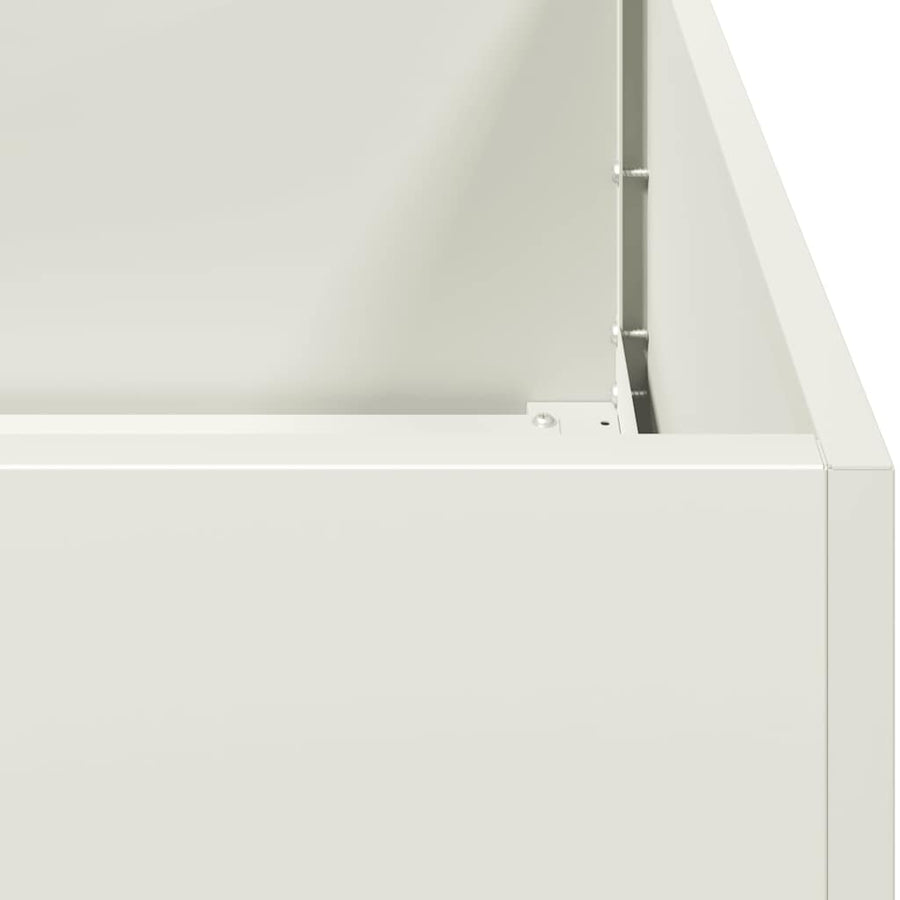 Plantenbak 280x80x40 cm staal wit