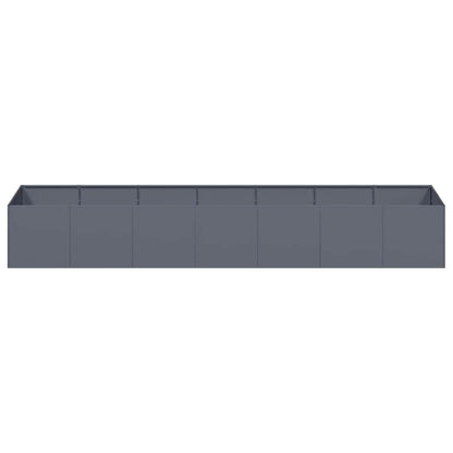 Plantenbak 280x80x40 cm staal antracietkleurig