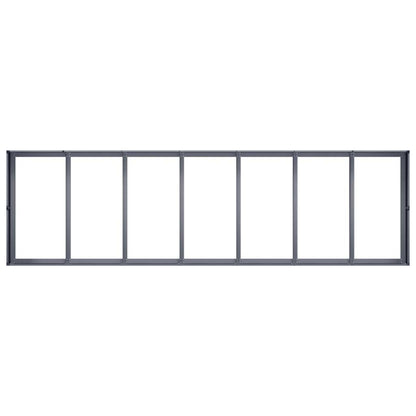 Plantenbak 280x80x40 cm staal antracietkleurig