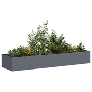 Plantenbak 280x80x40 cm staal antraciet