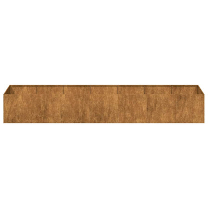 Plantenbak roestig 280x80x40 cm weervast staal