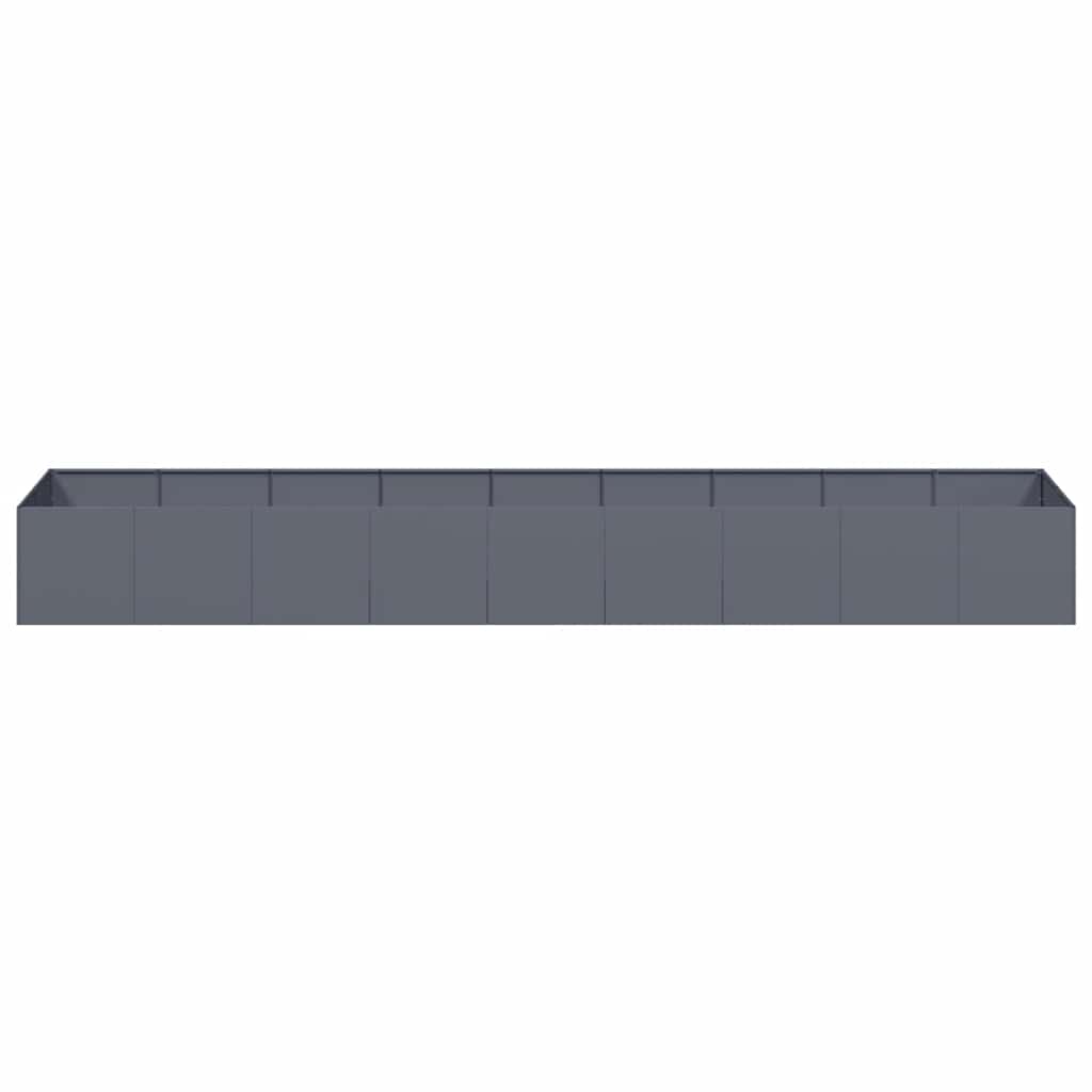 Plantenbak 360x80x40 cm staal antracietkleurig