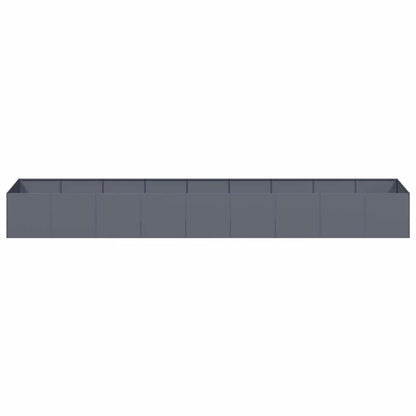 Plantenbak 360x80x40 cm staal antracietkleurig