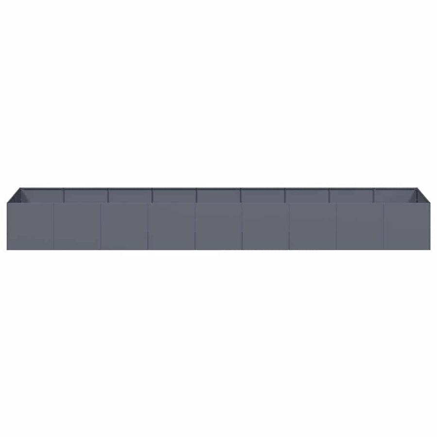 Plantenbak 360x80x40 cm staal antracietkleurig