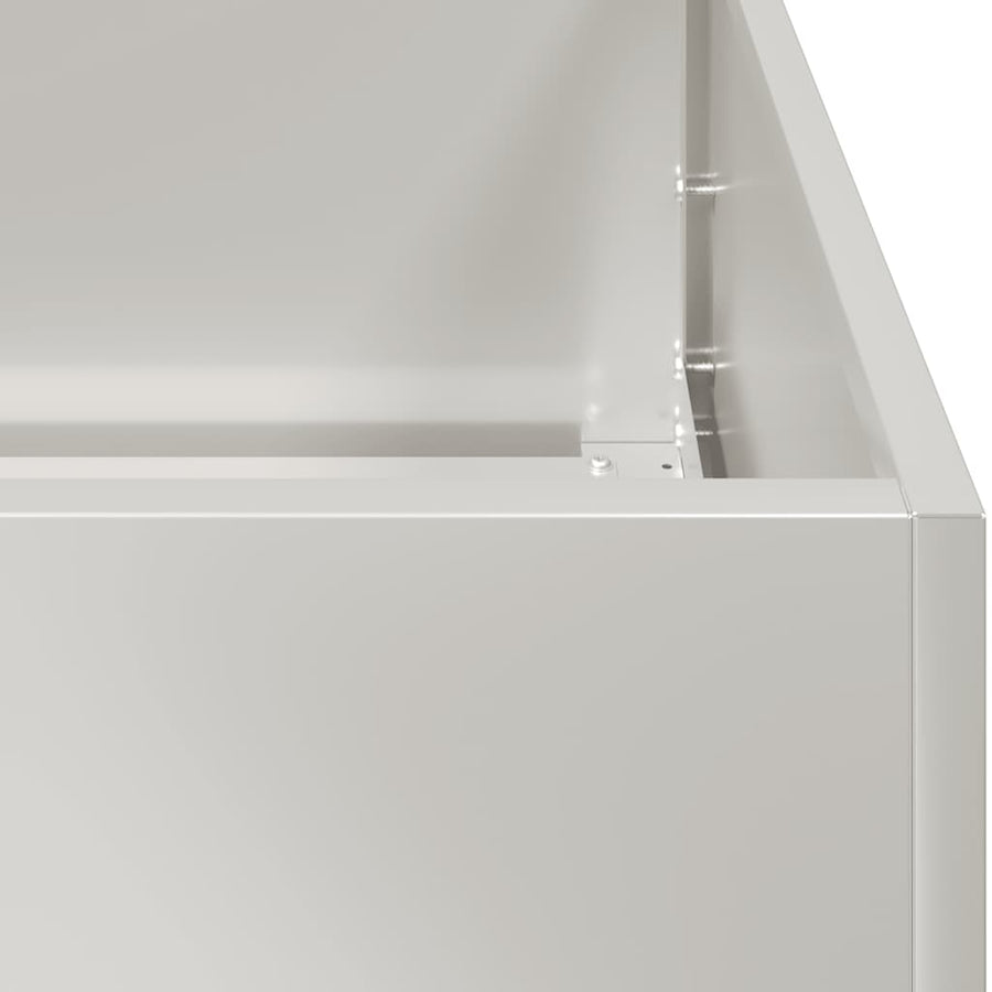 Plantenbak 360x80x40 cm roestvrij staal