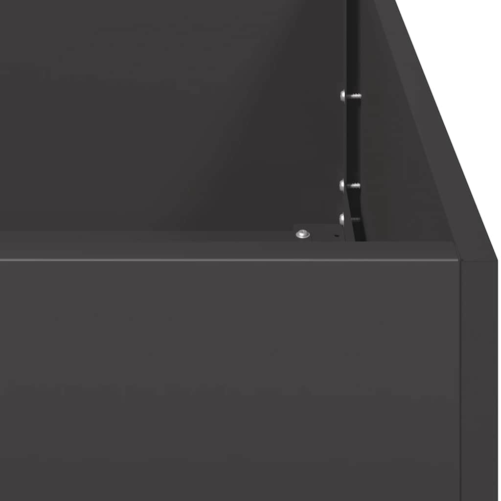 Plantenbak 40x80x80 cm staal zwart