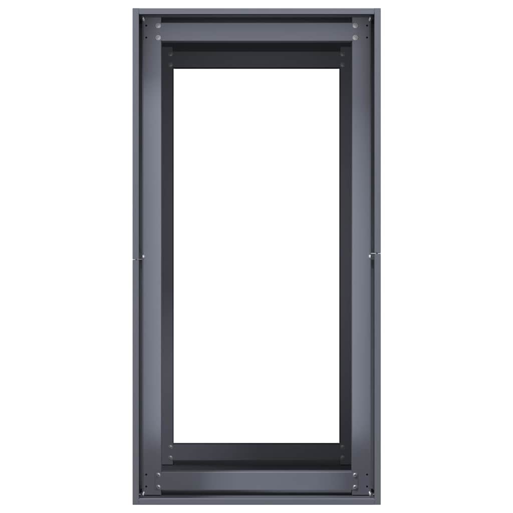 Plantenbak 40x80x80 cm staal antracietkleurig