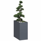 Planter 40x80x80 cm steel anthracite