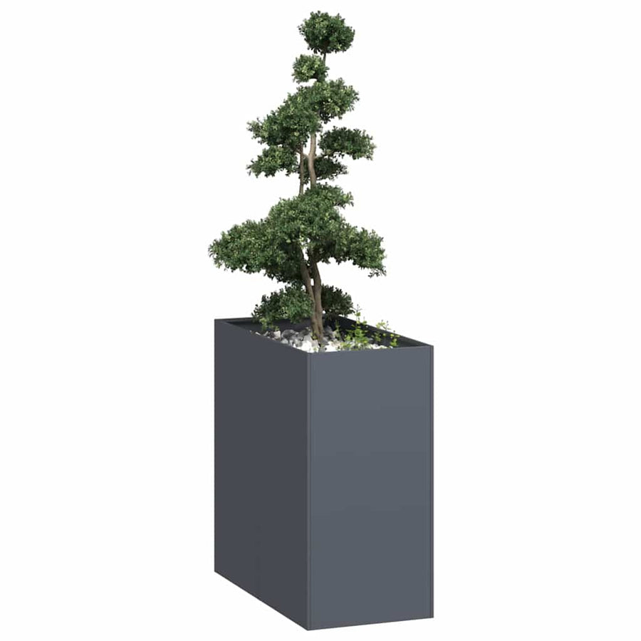 Plantenbak 40x80x80 cm staal antracietkleurig