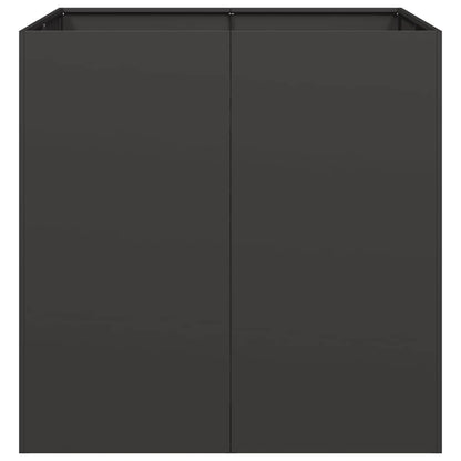 Plantenbak 80x80x80 cm staal zwart