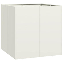 Plantenbak 80x80x80 cm staal wit