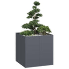 Planter 80x80x80 cm steel anthracite