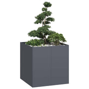 Plantenbak 80x80x80 cm staal antraciet