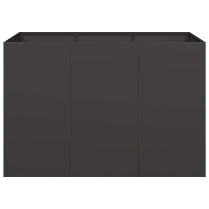 Plantenbak 120x80x80 cm staal zwart