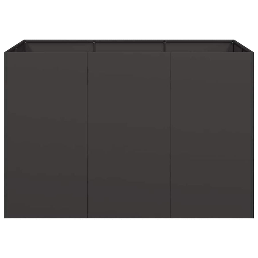 Plantenbak 120x80x80 cm staal zwart