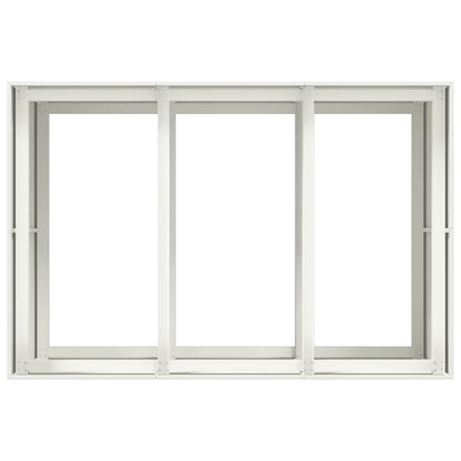 Plantenbak 120x80x80 cm staal wit