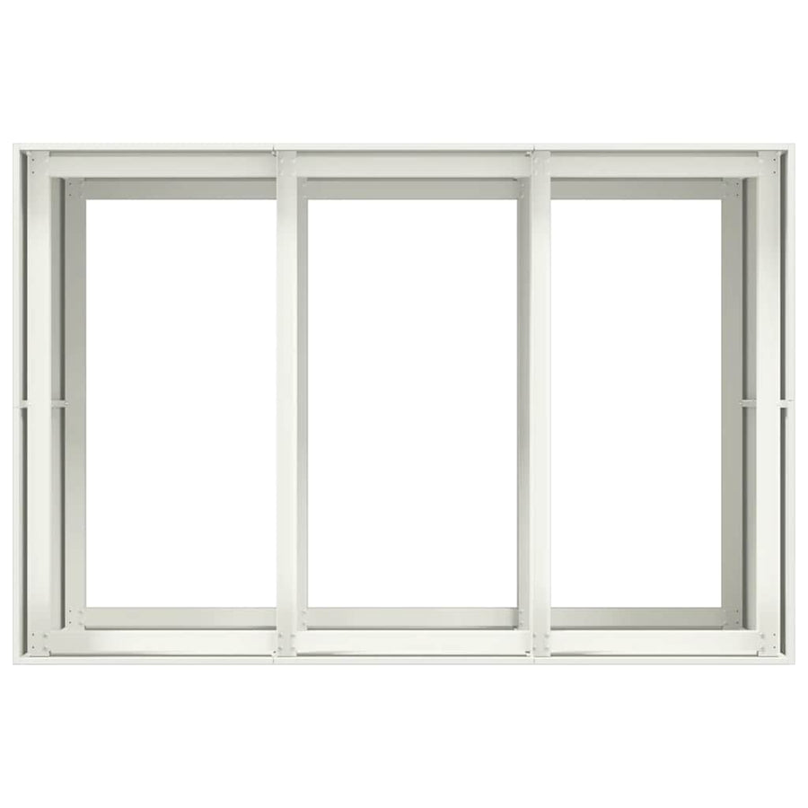 Plantenbak 120x80x80 cm staal wit