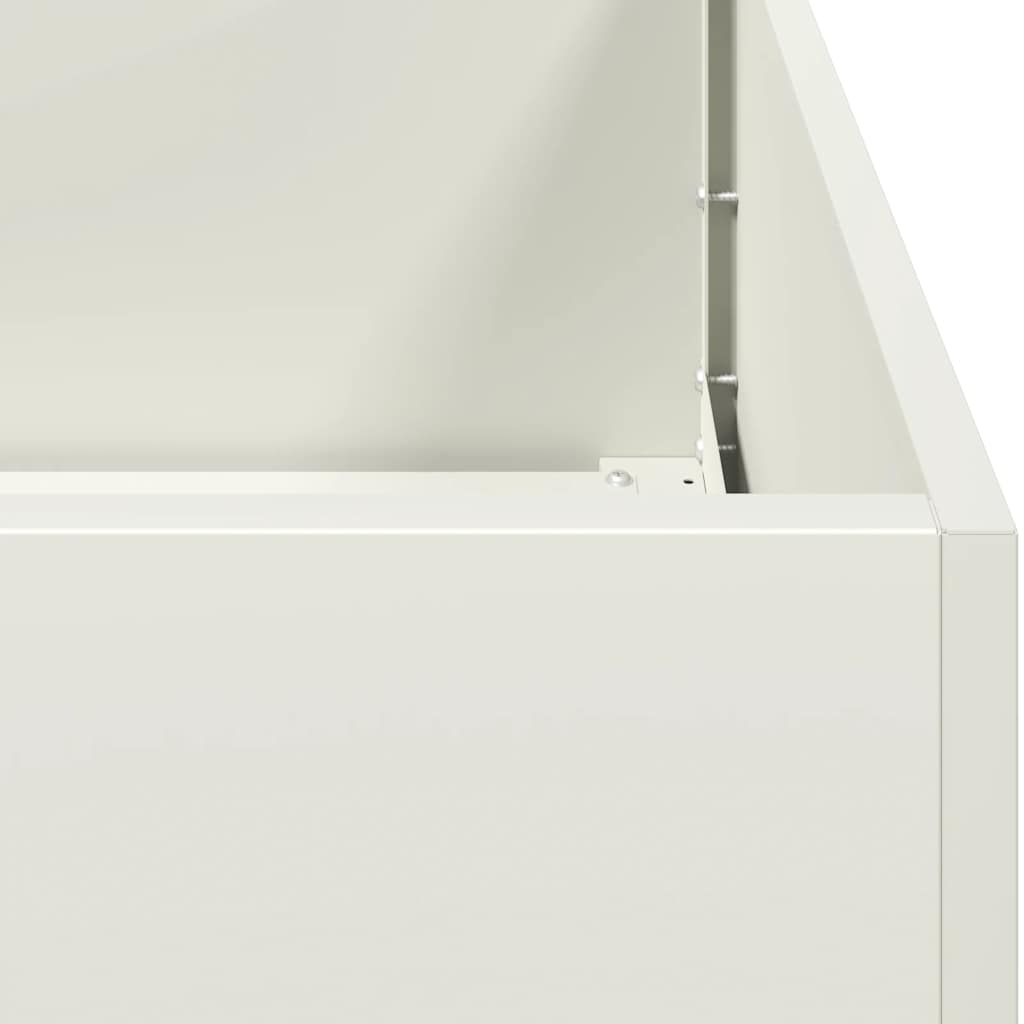 Plantenbak 120x80x80 cm staal wit
