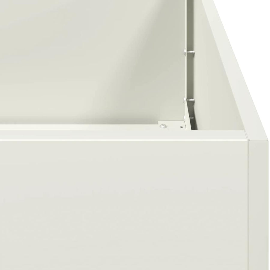 Plantenbak 120x80x80 cm staal wit