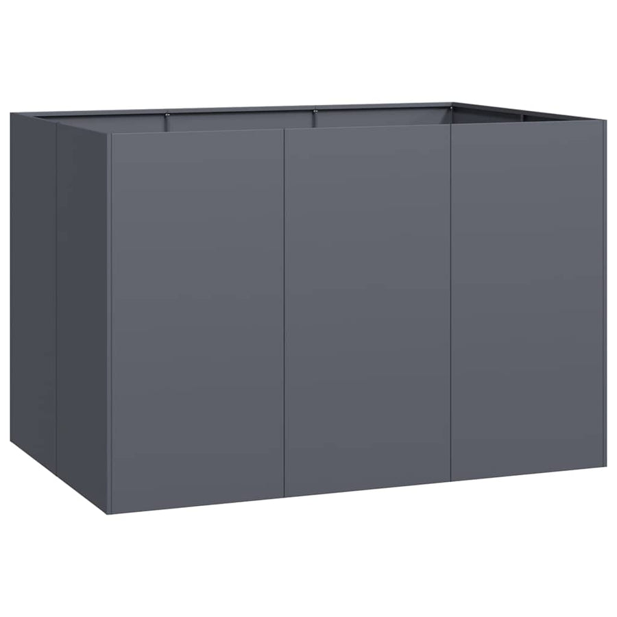 Plantenbak 120x80x80 cm staal antracietkleurig