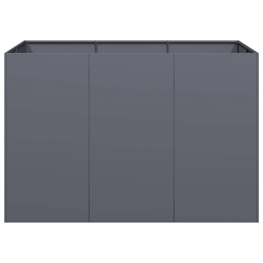 Plantenbak 120x80x80 cm staal antracietkleurig