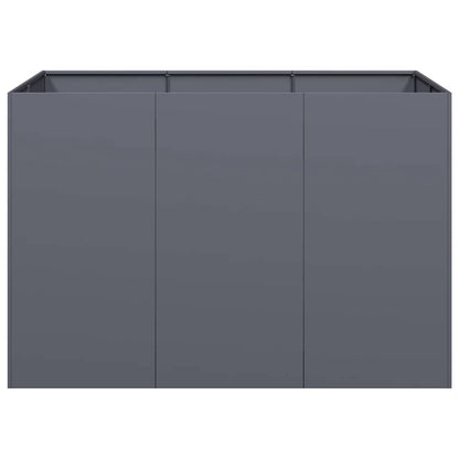 Plantenbak 120x80x80 cm staal antracietkleurig
