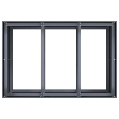 Plantenbak 120x80x80 cm staal antracietkleurig