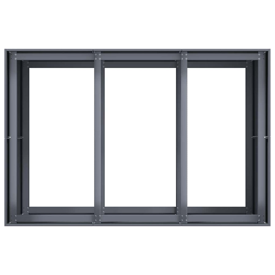 Plantenbak 120x80x80 cm staal antracietkleurig