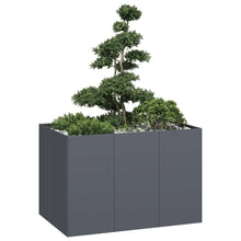 Plantenbak 120x80x80 cm staal antracietkleurig