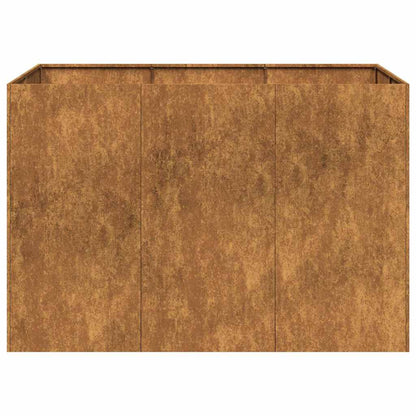Plantenbak roestig 120x80x80 cm weervast staal
