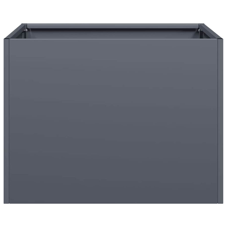 Plantenbak 40x40x30 cm staal antracietkleurig