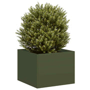 Planter 40x40x30 cm steel olive green