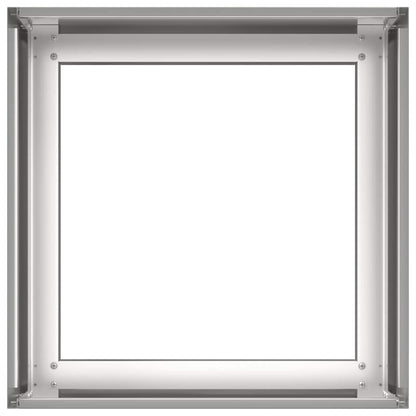 Plantenbak 40x40x30 cm roestvrij staal