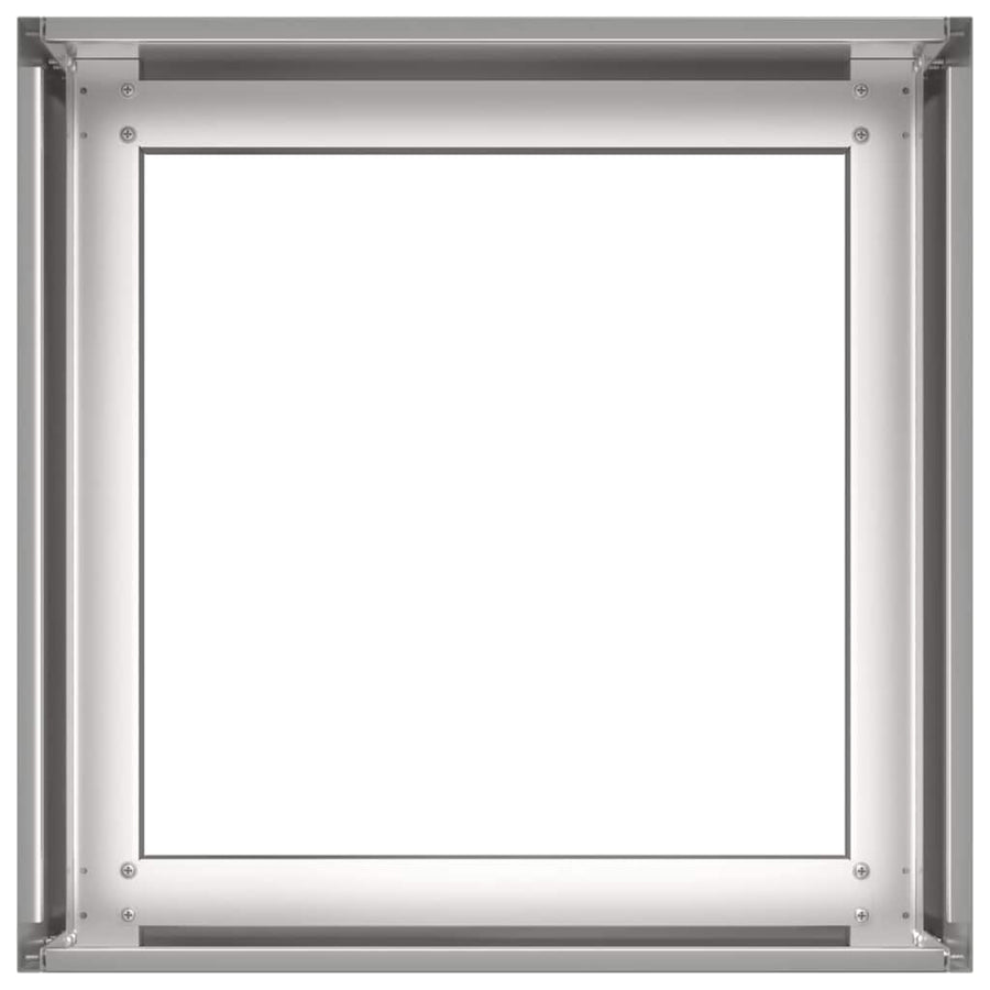 Plantenbak 40x40x30 cm roestvrij staal
