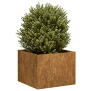 Rusty Planter 40x40x30 cm Weather-Resistant Steel