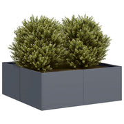 Planter 80x80x30 cm steel anthracite