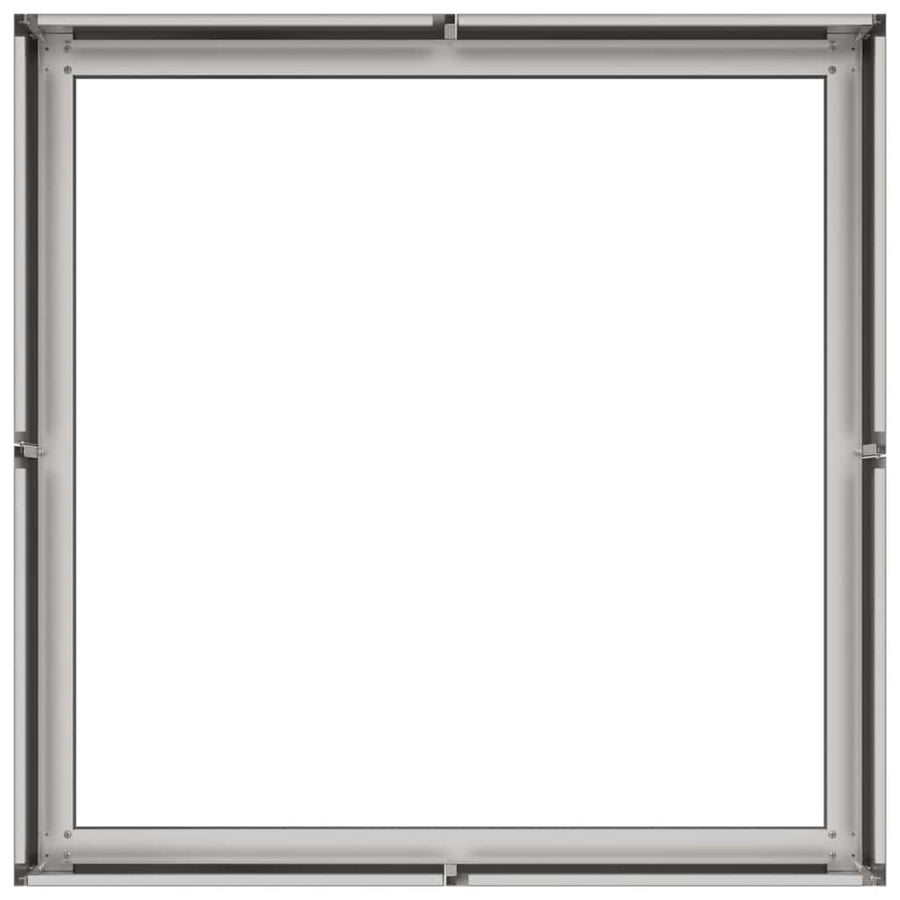 Plantenbak 80x80x30 cm roestvrij staal
